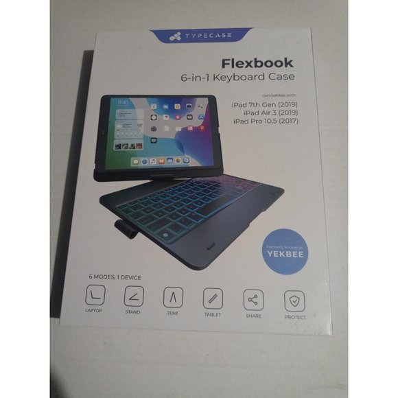 Typecase Flexbook Touch 6-in-1 Keyboard Case for iPad Pro 10.5 (2017) Ocean - Picture 8 of 16